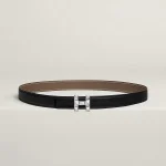 H Infini belt buckle & Reversible leather strap 24 mm